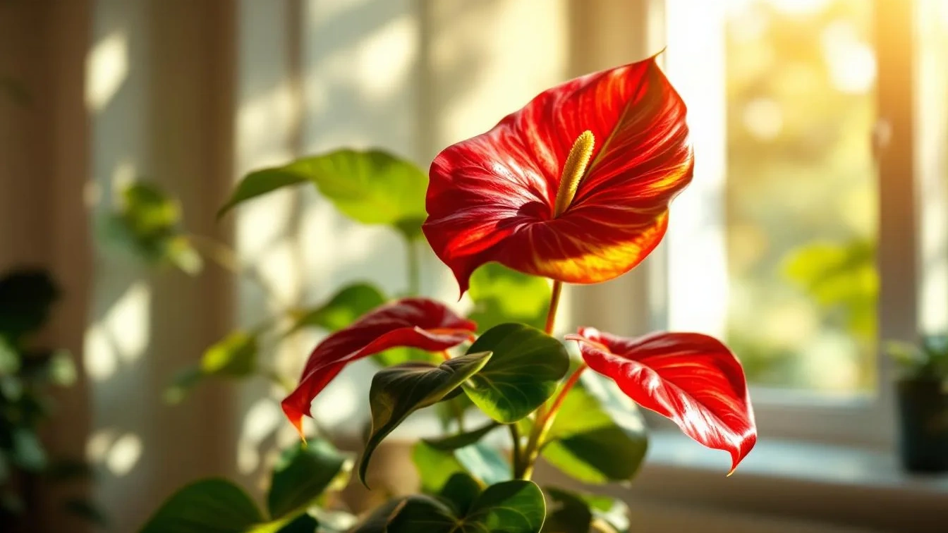 Anthurium in Blüte: Entdecke Großmutters Geheimnis für Blüten in nur 2 Wochen