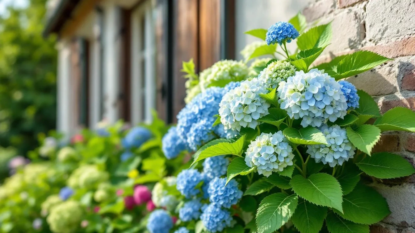 Der Trick, um deine Hortensien an der Hauswand zum Blühen zu bringen