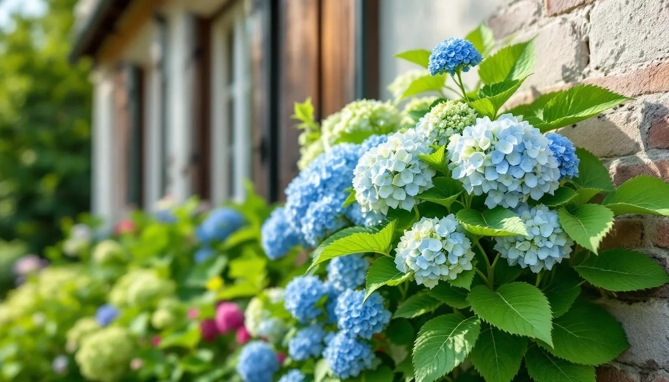 entdecke den einfachen trick, wie du deine hortensien an der hauswand zum blühen bringst und deinen garten in eine blühende oase verwandelst.