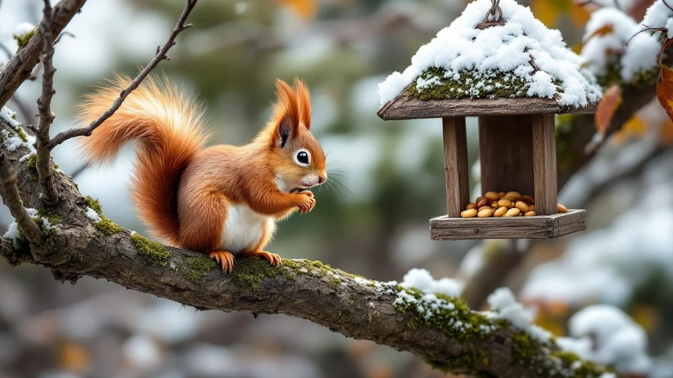 Einfache Tricks, um Eichhörnchen in deinen Garten zu locken