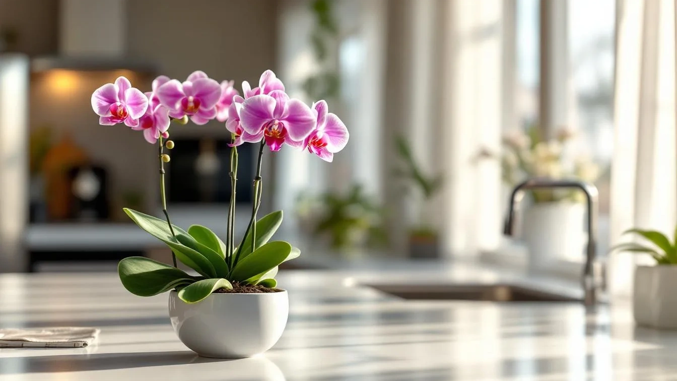Orchideen in der Küche: Das perfekte Mikroklima, das sie verrückt macht