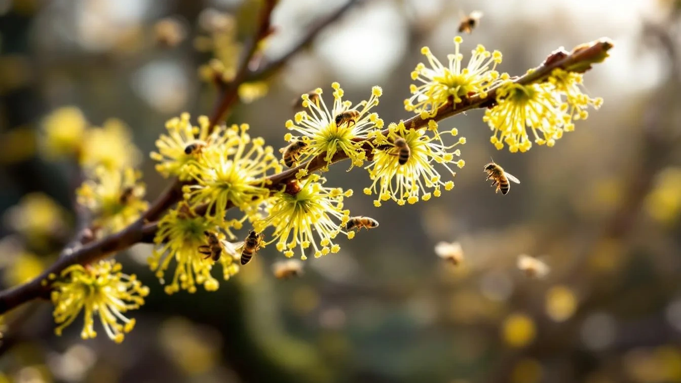 Ein Gärtner verrät, warum Haselkätzchen so wichtig für Bienen sind