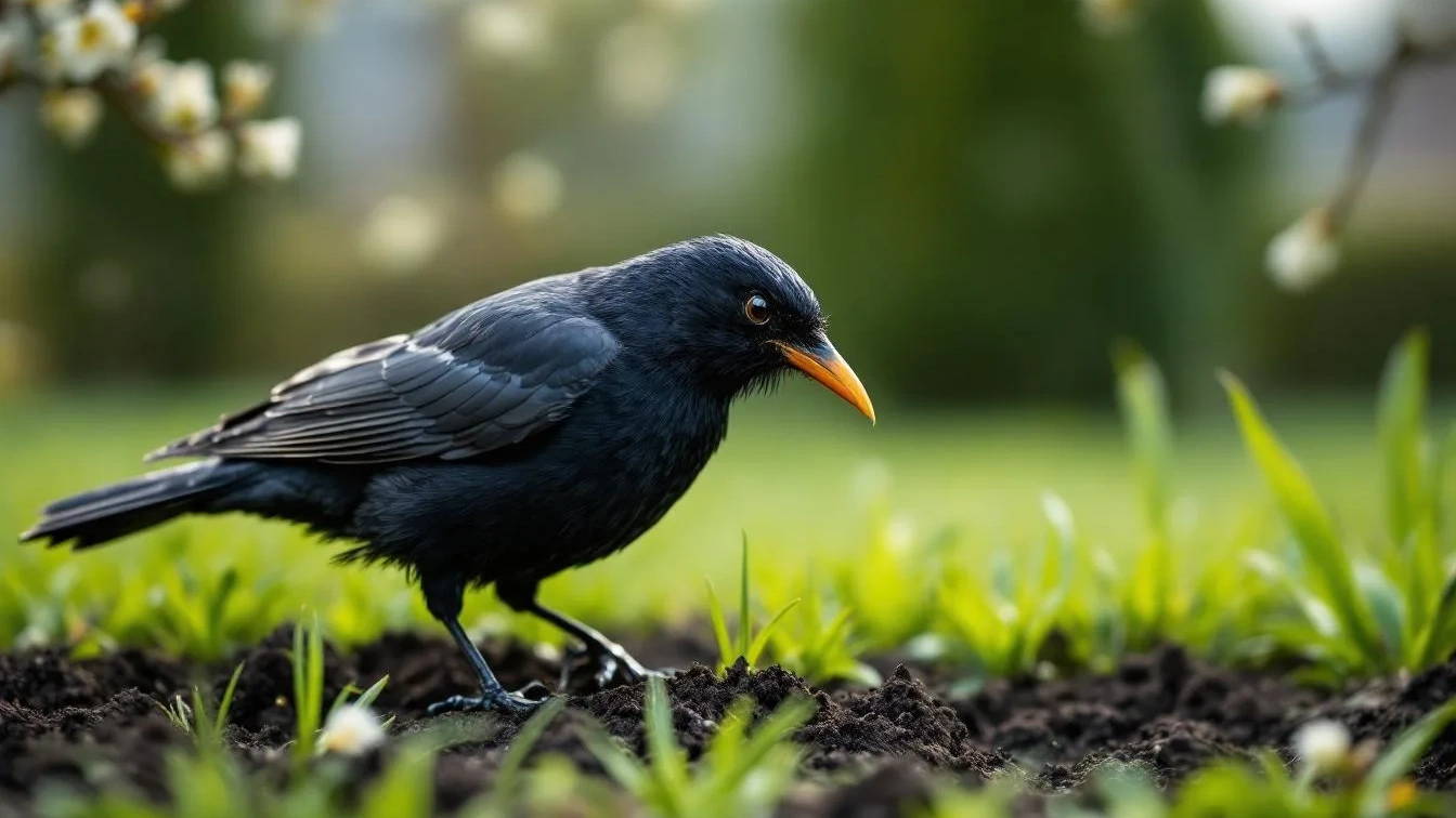 Warum Amseln im März plötzlich Ihren Rasen umgraben und warum das ein gutes Zeichen ist